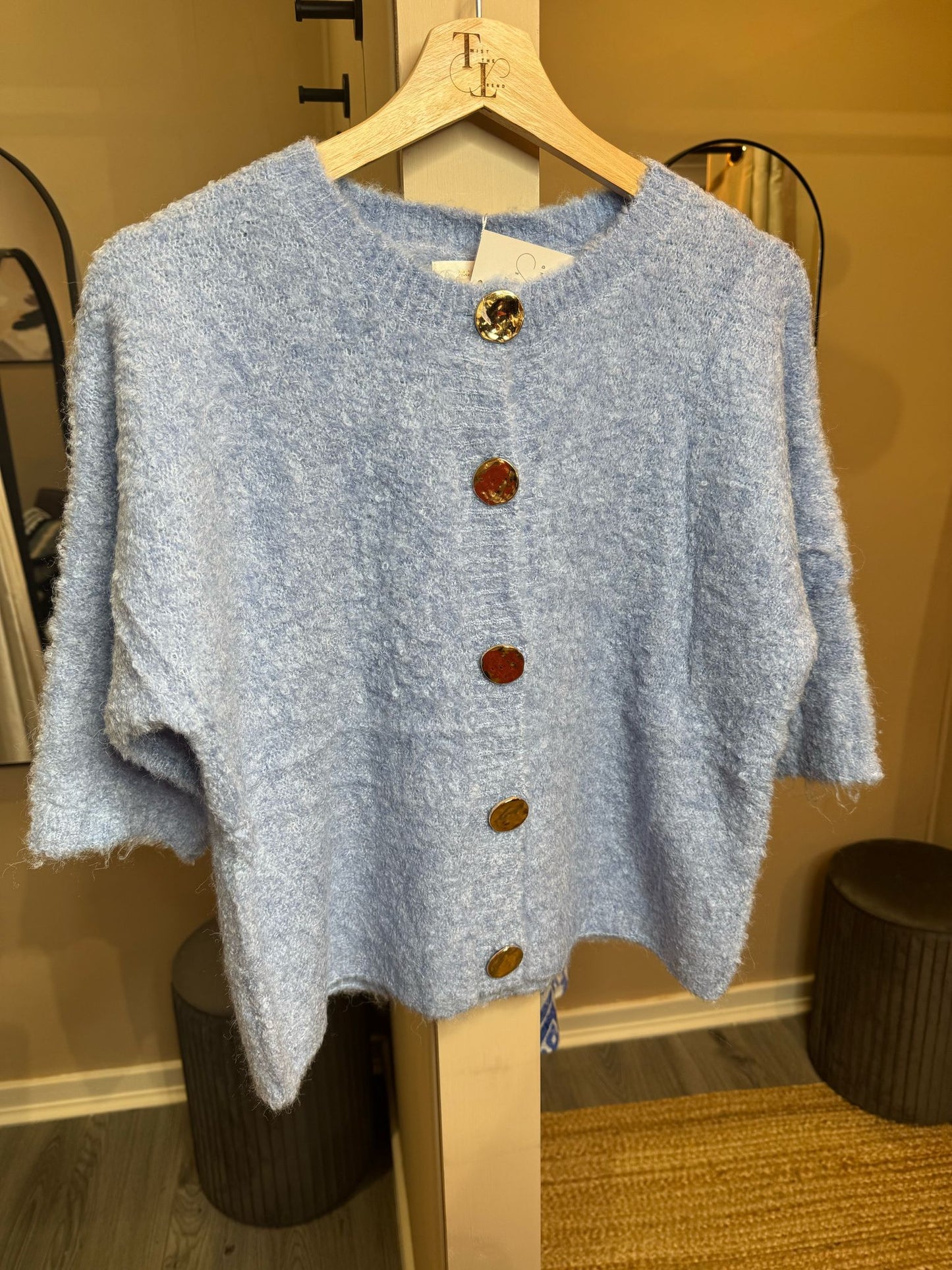 Jae gold button cardigan