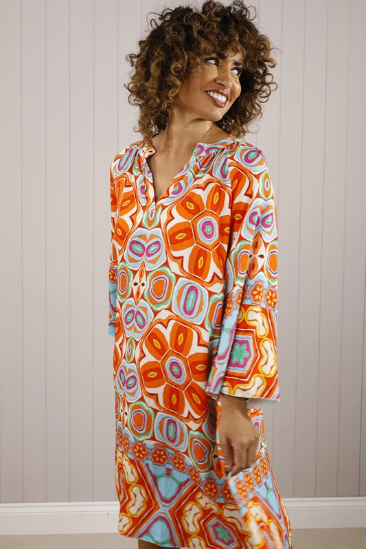 Goose Island Tia Abstract Flower Tunic