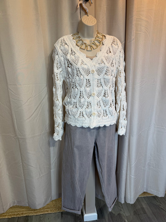 Lexie knitted Lace Cardigan