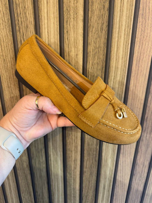 Lily faux suede loafer