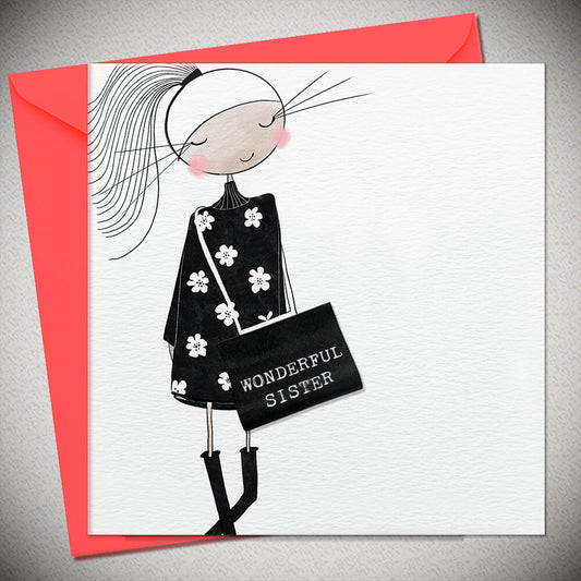 WONDERFUL SISTER – with woven label